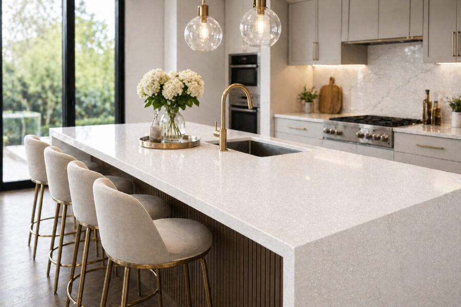 Transform Your Countertop: The Allure of Sparkle White Quartz Countertops